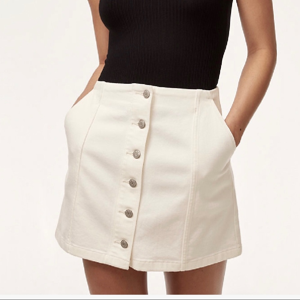 Aritzia white Wilfred free skirt